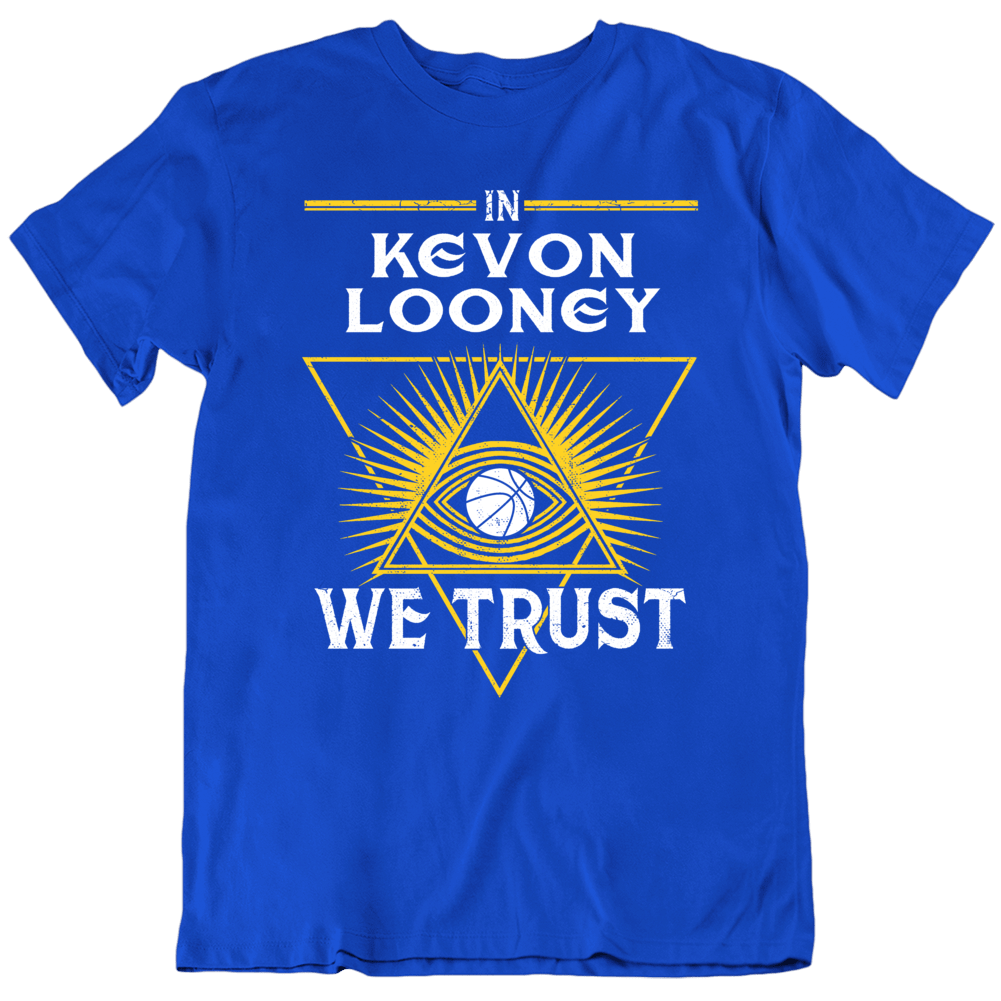 theBayAreaTshirts Kevon Looney We Trust Golden State Basketball Fan T Shirt Classic Royal Blue 4 X Large