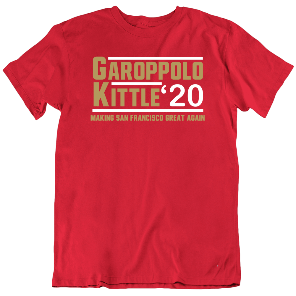 Jimmy Garoppolo George Kittle 20 Making San Francisco Great Again Football  Fan T Shirt