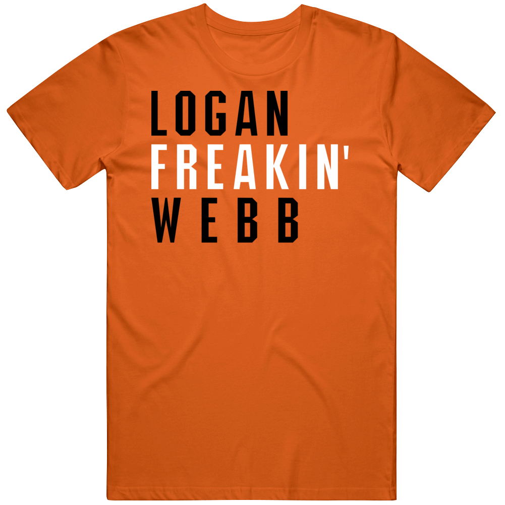thAreaTshirts Logan Webb Freakin San Francisco Baseball Fan T Shirt Classic / Orange / X-Large