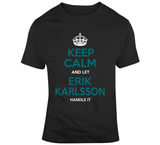 Erik Karlsson Keep Calm San Jose Hockey Fan T Shirt