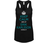 Erik Karlsson Keep Calm San Jose Hockey Fan T Shirt
