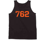 Barry Bonds 762 Home Run Record San Francisco Baseball Fan Distressed T Shirt