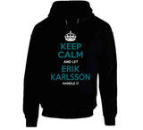 Erik Karlsson Keep Calm San Jose Hockey Fan T Shirt