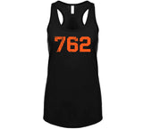 Barry Bonds 762 Home Run Record San Francisco Baseball Fan Distressed T Shirt