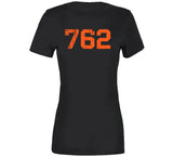 Barry Bonds 762 Home Run Record San Francisco Baseball Fan Distressed T Shirt