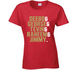 Offense Deebo George Tevin Raheem Jimmy San Francisco Football Fan T Shirt