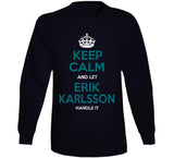 Erik Karlsson Keep Calm San Jose Hockey Fan T Shirt