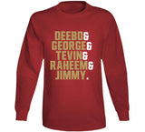 Offense Deebo George Tevin Raheem Jimmy San Francisco Football Fan T Shirt