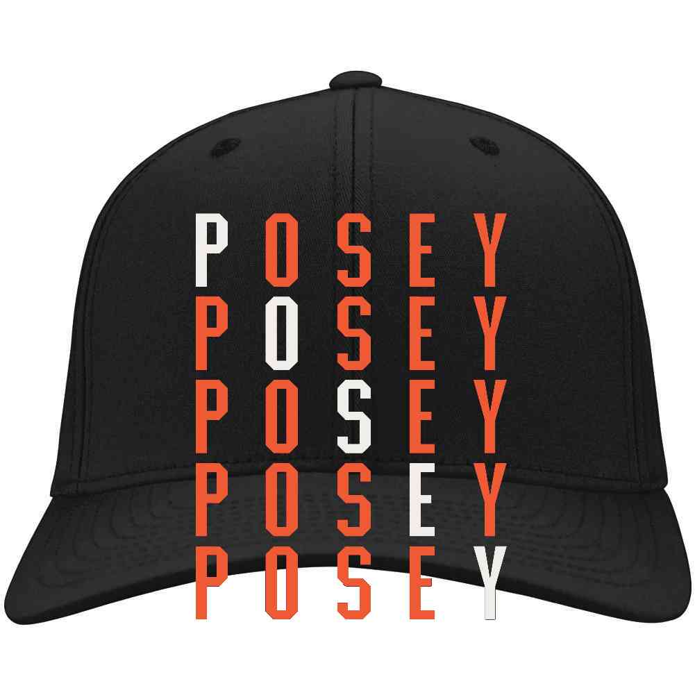 thAreaTshirts Buster Posey X5 San Francisco Baseball Fan V2 T Shirt Hat / Black / One Size Fits All