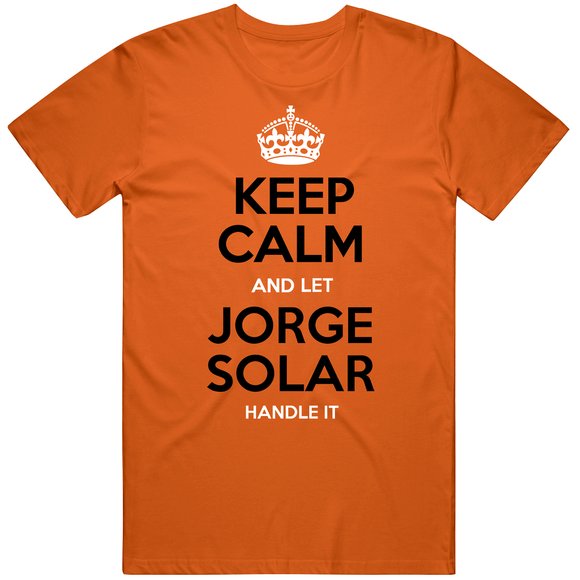 Jorge Solar Keep Calm San Francisco Baseball Fan T Shirt