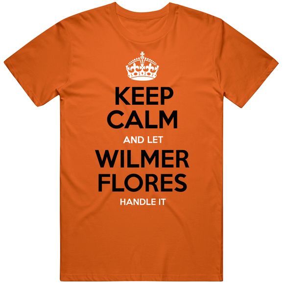 Wilmer Flores Keep Calm San Francisco Baseball Fan T Shirt