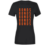 Barry Bonds X5 San Francisco Baseball Fan T Shirt