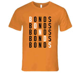 Barry Bonds X5 San Francisco Baseball Fan V4 T Shirt