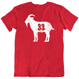 Roger Craig Goat 33 San Francisco Football Fan Distressed T Shirt