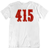 Area Code 415 San Francisco Football Fan V3 T Shirt