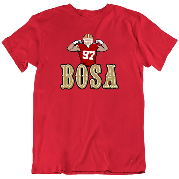 Nick Bosa Flexing Beast San Francisco Football Fan T Shirt