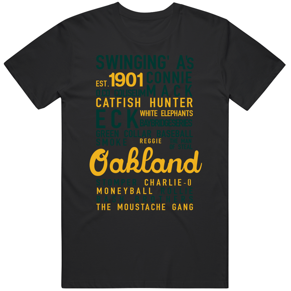 The Legend Of Oakland Banner Oakland Baseball Fan V3 T Shirt