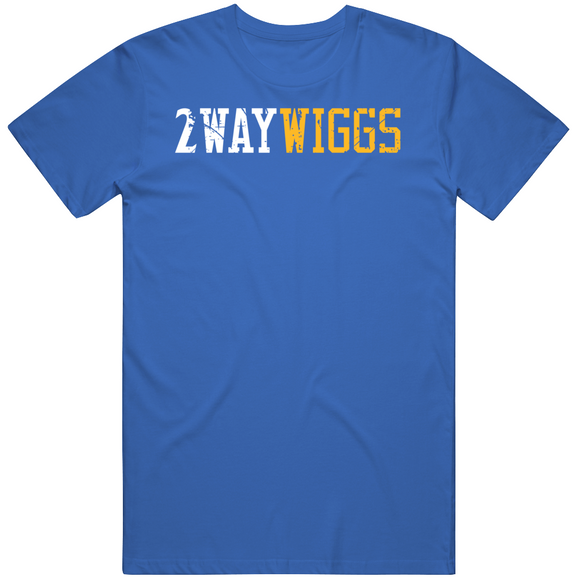 Andrew Wiggins 2way Wiggs Golden State Basketball Fan Distressed T Shirt