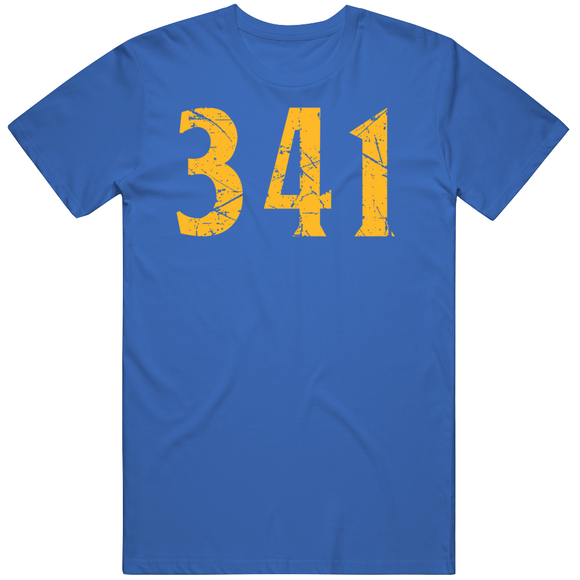 Area Code 341 Golden State Basketball Fan Distressed T Shirt