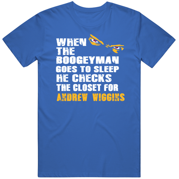 Andrew Wiggins Boogeyman Golden State Basketball Fan T Shirt