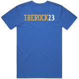 Mitch Richmond The Rock 23 Golden State Basketball Fan Distressed T Shirt