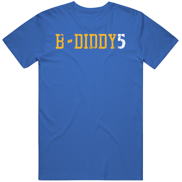 Baron Davis B Diddy 5 Golden State Basketball Fan Distressed T Shirt