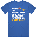 Jordan Poole Boogeyman Golden State Basketball Fan T Shirt