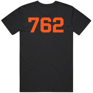 Barry Bonds 762 Home Run Record San Francisco Baseball Fan T Shirt