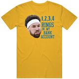 Klay Thompson 4 Rings In My Bank Golden State Basketball Fan V2 T Shirt