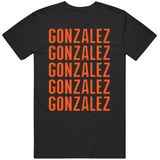 Luis Gonzalez X5 San Francisco Baseball Fan V2 T Shirt