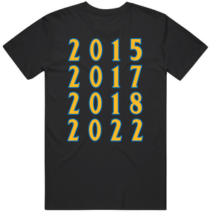 Dynasty 4 Championship Years Golden State Basketball Fan V3 T Shirt