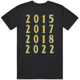 Dynasty 4 Championship Years Golden State Basketball Fan V3 T Shirt
