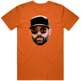 Gabe Kapler Slay All Day Big Face San Francisco Baseball Fan T Shirt