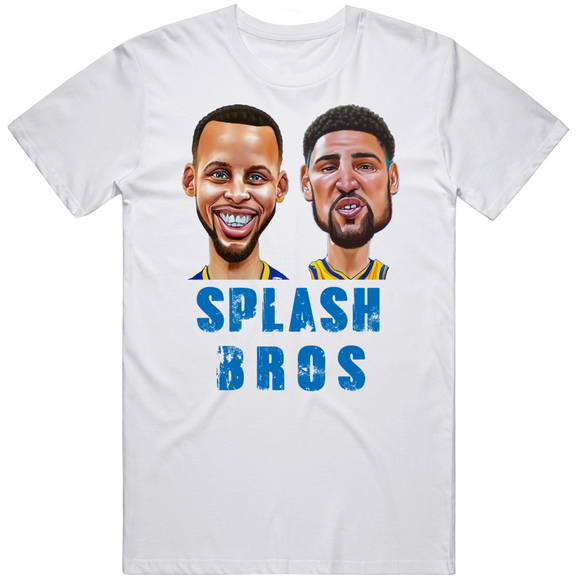 Curry Thompson Splash Bros Caricature Golden State Basketball Fan T Shirt