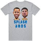 Curry Thompson Splash Bros Caricature Golden State Basketball Fan V2 T Shirt