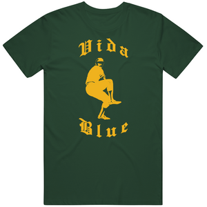 Vida Blue Silhouette Oakland Baseball Fan T Shirt