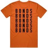 Barry Bonds X5 San Francisco Baseball Fan V2 T Shirt