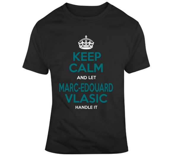 Marc Edouard Vlasic Keep Calm San Jose Hockey Fan T Shirt