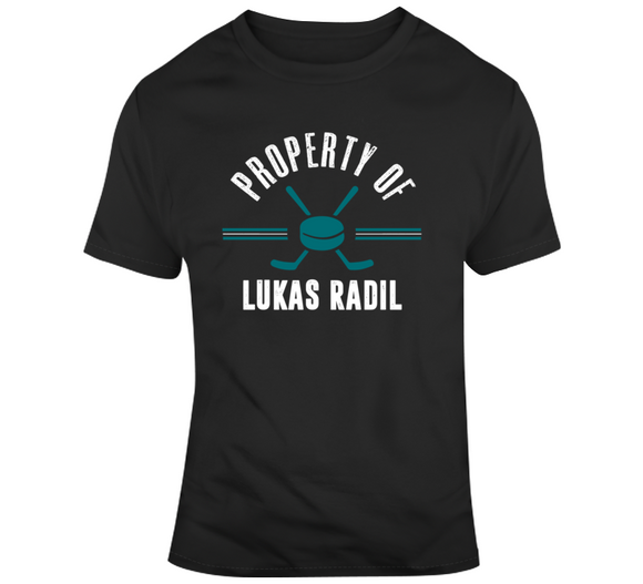 Lukas Radil Property Of San Jose Hockey Fan T Shirt