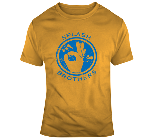 Splash Brothers Curry Thompson Golden State Basketball Fan Distressed T Shirt