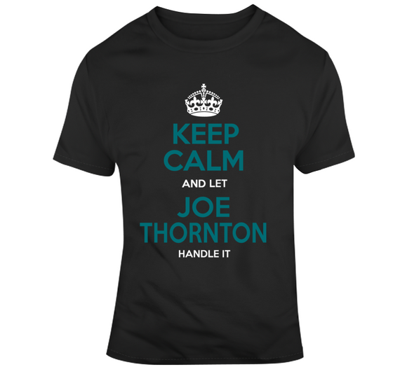 Joe Thornton Keep Calm San Jose Hockey Fan T Shirt