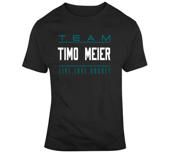 Timo Meier Team Live Love Hockey San Jose Hockey Fan T Shirt