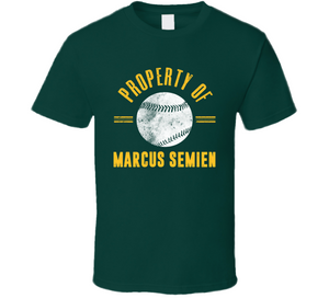Marcus Semien Property Of Oakland Baseball Fan T Shirt