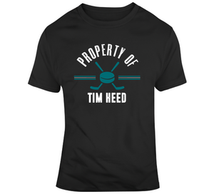 Tim Heed Property Of San Jose Hockey Fan T Shirt