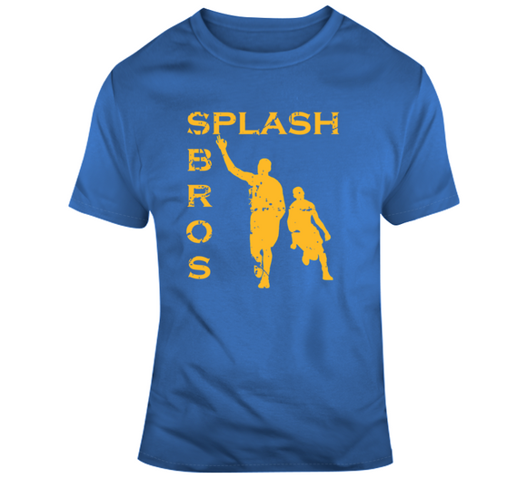 Curry Thompson Splash Bros Golden State Basketball Fan Distressed T Shirt