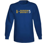 Baron Davis B Diddy 5 Golden State Basketball Fan Distressed T Shirt