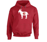 Ronnie Lott Goat 42 San Francisco Football Fan Distressed T Shirt