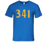 Area Code 341 Golden State Basketball Fan Distressed T Shirt