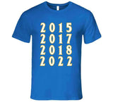 Dynasty 4 Championship Years Golden State Basketball Fan V2 T Shirt