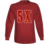 5 Championships 5x San Francisco Football Fan V2 T Shirt